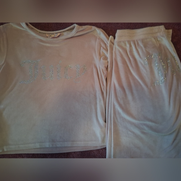 Juicy Couture Pants - Juicy Couture Blush Velour Lounge Set